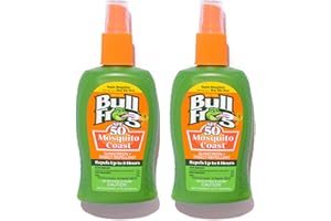 Bullfrog Mosquito Coast Bug Spray Insect Repellent + Sunscreen SPF 50, Pump Spray, 4.7 Fl oz 2 pack