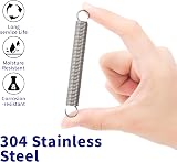 GUNGY Extension Spring 80mm 304 Stainless Steel 1.2mm Wire 10mm OD 4 Pieces view 2