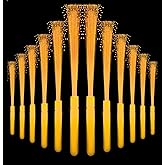 NUDALA 12Pack Orange Glow Sticks Light Up Fiber Optic Stick Glow Wands Bulk with 3 Flashing Models for Christmas Halloween Party Favors Birthday Wedding Concerts