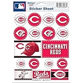 MLB Cincinnati Reds Vinyl Sticker Sheet, 5" x 7"