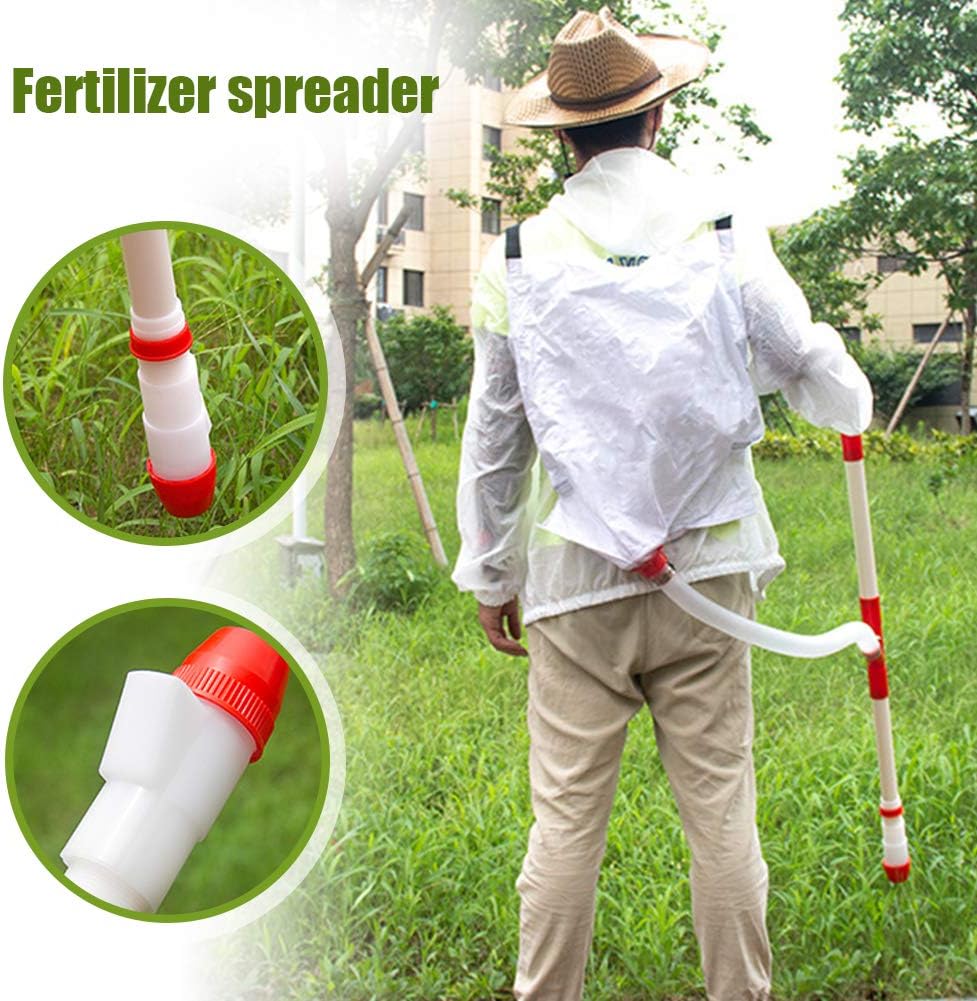YIHOME Fertilizers Spreader Corn Single Tube with Bag Manual Dressing