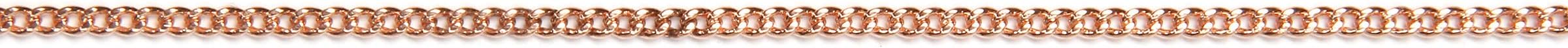 Jewelry Designer RG1025 Chain Curb Rose Gold .5Mm 36In