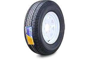 WINDA Trailer Tire Wheel Assembly ST225/75R15 10-Ply E 117L 6 Lug on 5.5" PCD White Spoke Rim