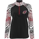 Zubaz NFL Teams Women's Long Sleeve Quarter Zip Pullover (Small - 3XL)
