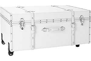 DormCo Texture Brand Trunk - White Chevron - Large