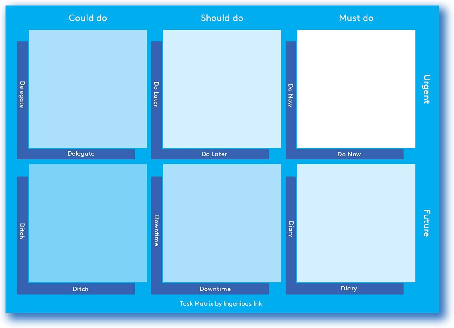 Task Matrix Extra by Ingenious Ink Eisenhower matrix notepad Amazon.co