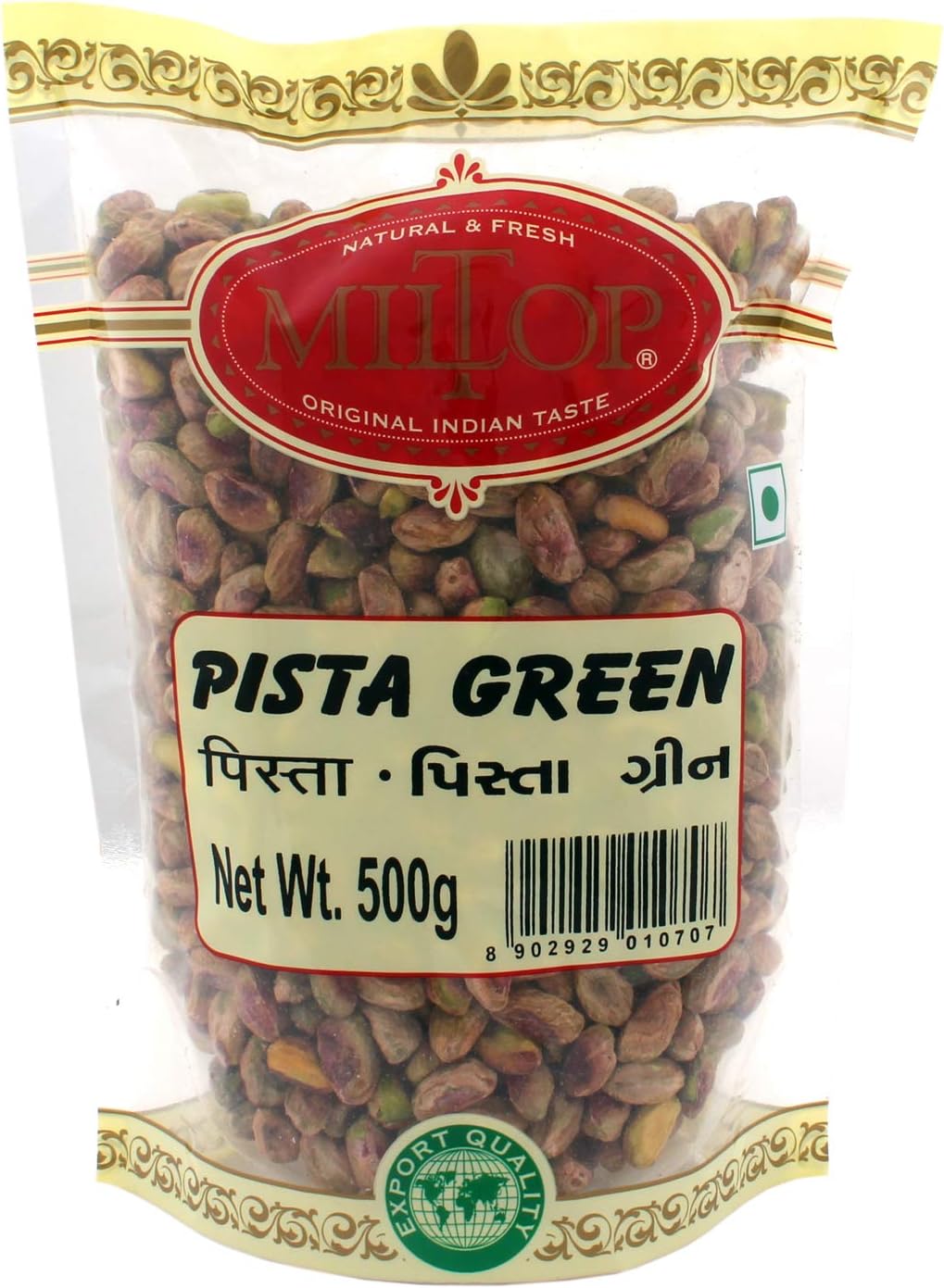 Miltop Green Pista Kernel Without Salt, 500g