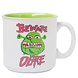 Silver Buffalo Shrek Beware Ogre Ceramic Camper