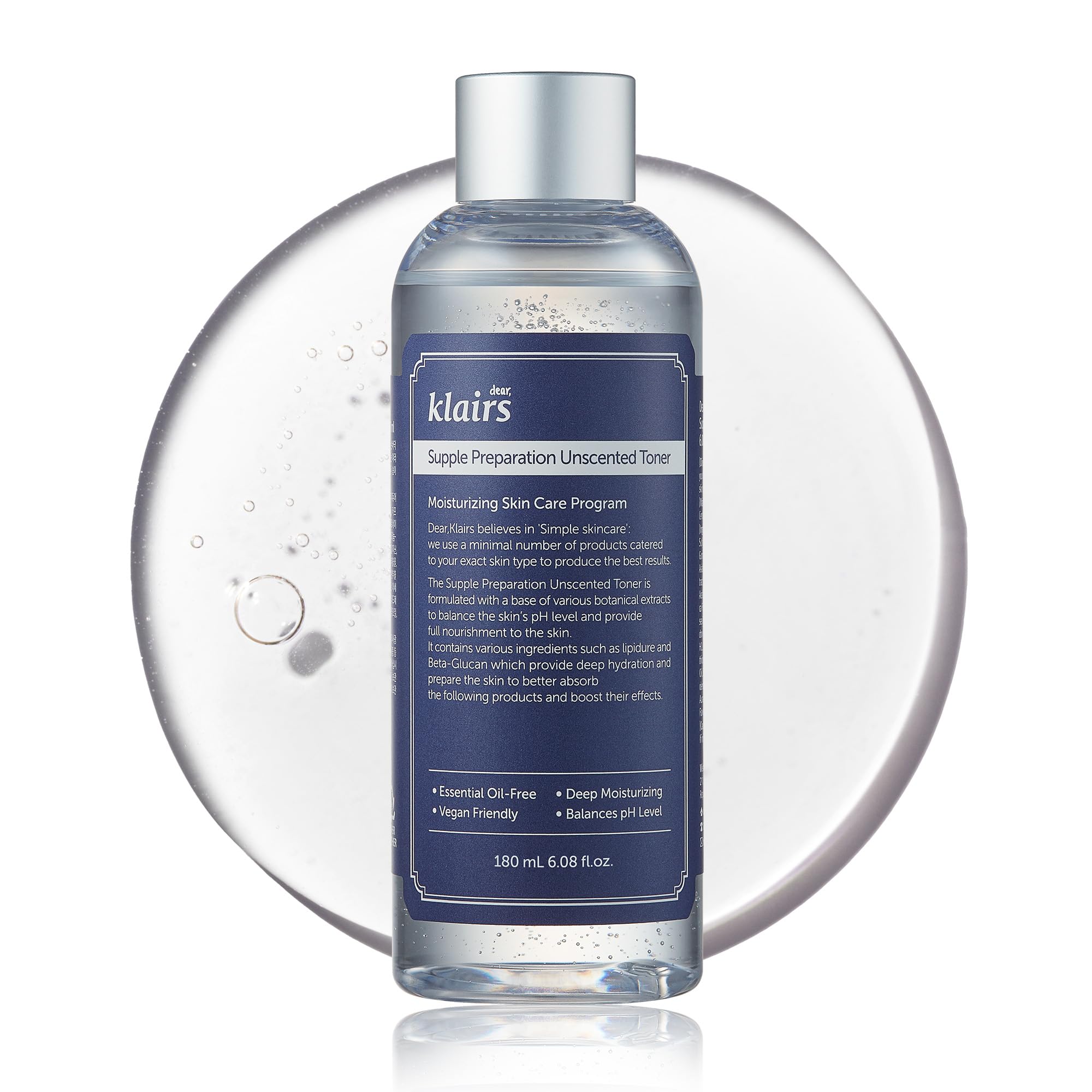 Photo 1 of [KLAIRS] Supple Preparation Unscented Toner 6.08 fl oz, Lightweight, Essential Oil-Free, Alcohol Free, Packaging Changed