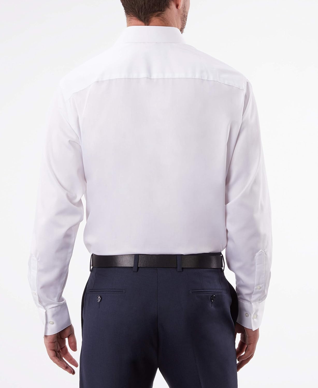 Geoffrey Beene Men's TALL FIT Dress Shirts Sateen Solid (Big and Tall): Clothing