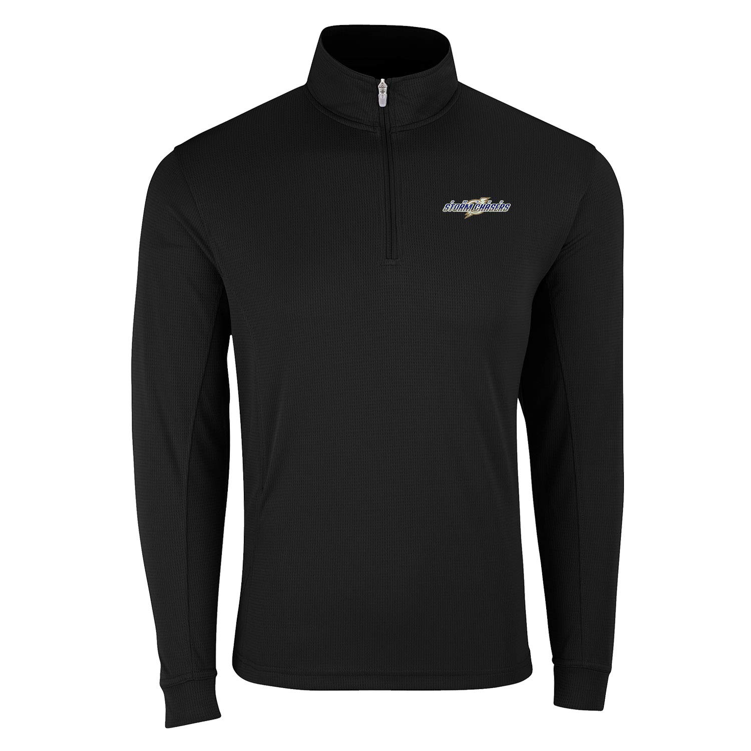 Vantage Apparel Minor League Baseball Omaha Storm Chasers 1/4-Zip Tech Pullover, Black, XL