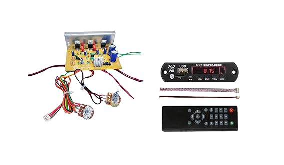 ERH INDIA Ready to use 2.1 Home Theater Amplifier Circuit Board Kit for Home Theatre Complete Kit with Bluetooth fm USB aux Card mp3 Stereo Audio Player