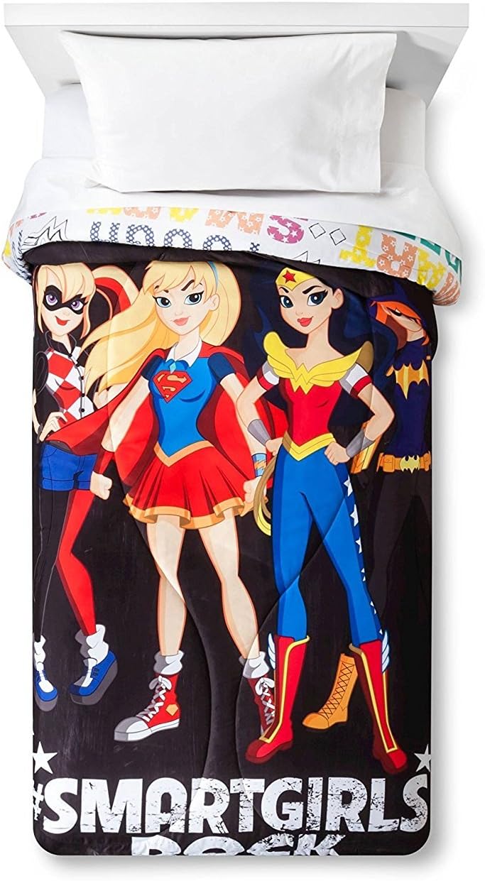 Amazon Com Dc Super Hero Girls Twin Single Comforter Harley Quinn
