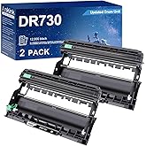 DR730 Compatible Drum Unit (Not Toner) Replacement for Brother DR-730(2 Pack) DR760 760 for HL-L2350DW HL-L2370DW HL-L2395DW HL-L2325DW MFC-L2750DW MFC-L2710DW L2690DW L2730DW DCP-L2550DW Printer