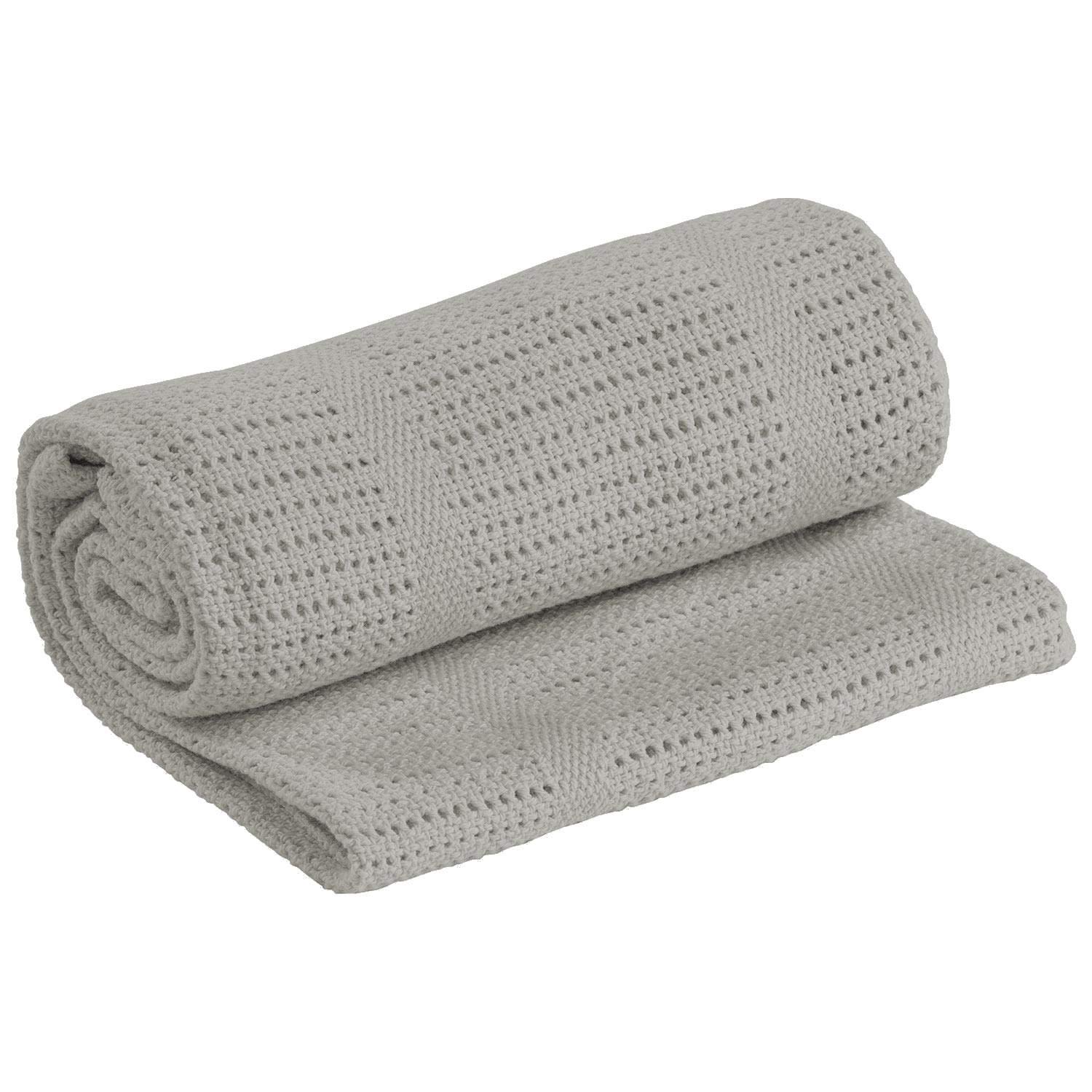 grey cellular blanket