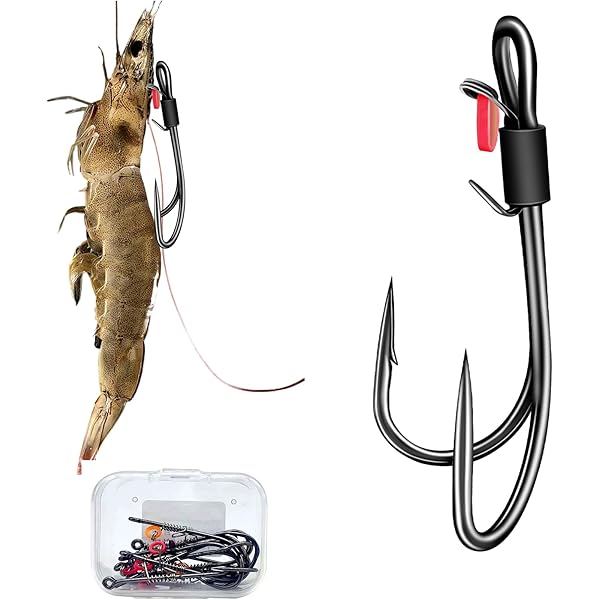 Bait Rig Live Saltwater Bait Online Shrimp Hooks KANAMA Luminous