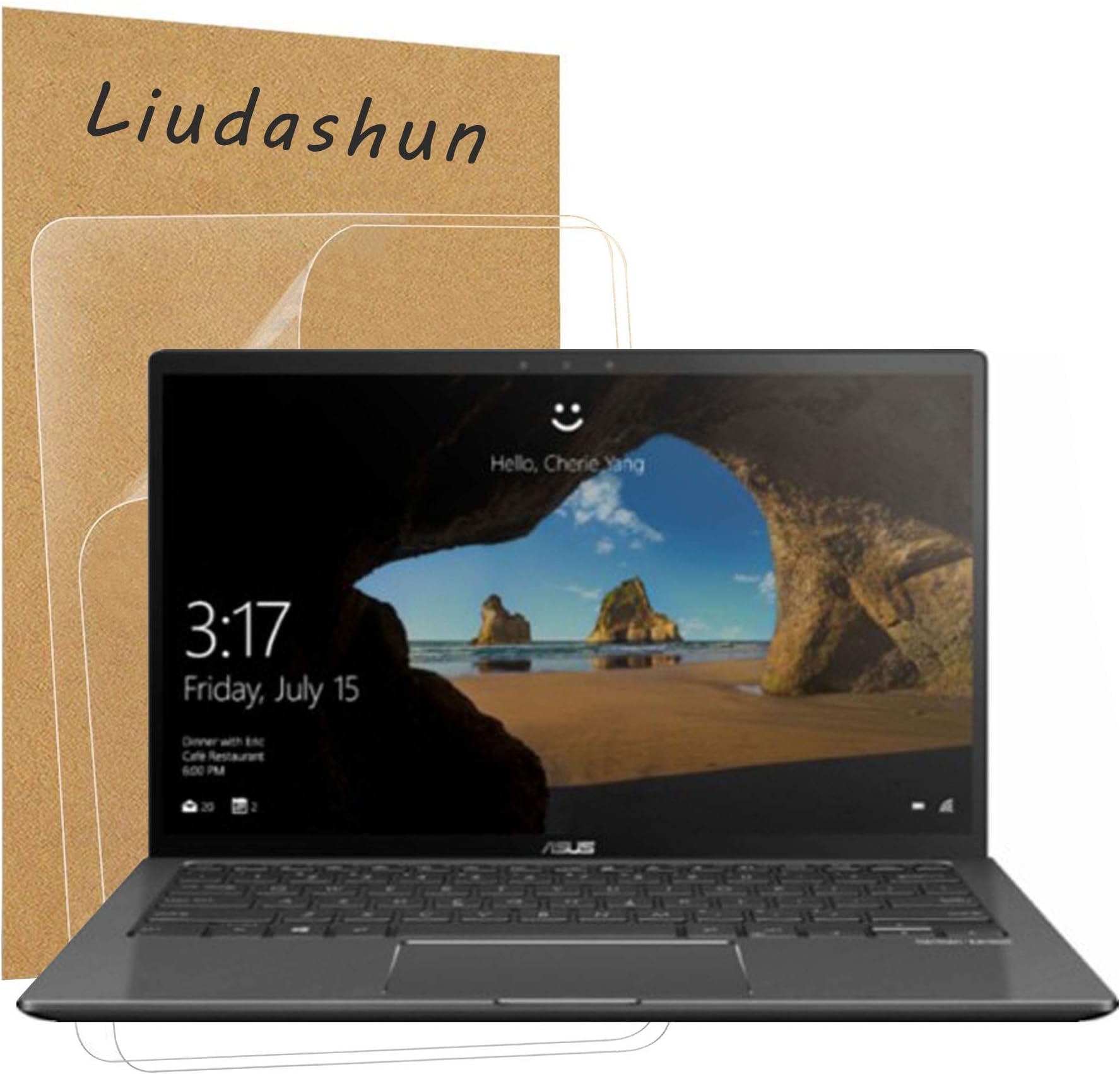 Liudashun Screen Protector for ASUS Q326FA 2-in-1 13.3" Laptop HD Clear Invisible Glossy Scratchproof(2-Pack)