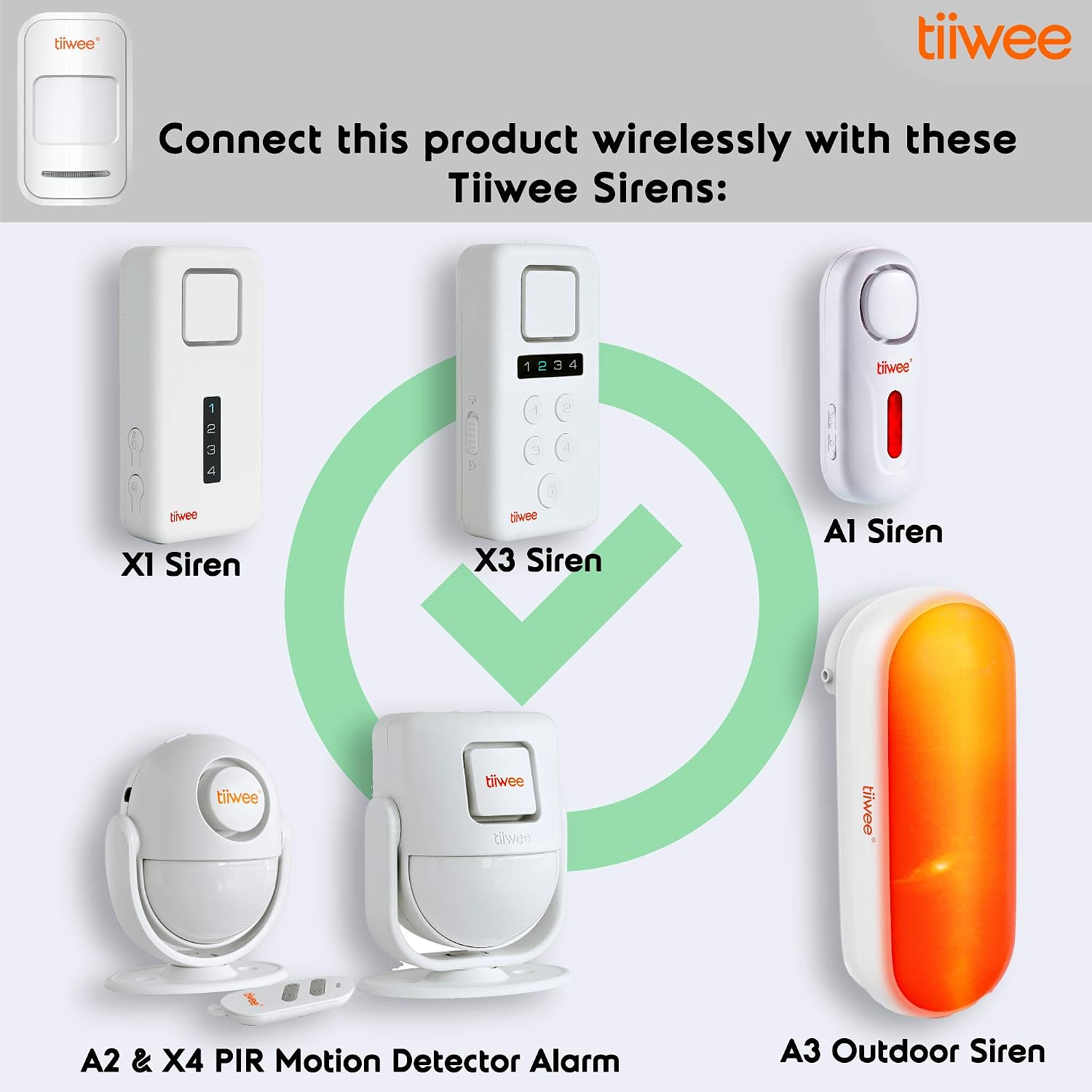 tiiwee PIR Motion Sensor TWPIR02 for the Tiiwee Home Alarm System - Wireless Anti-Burglar Home Alarm System - Home Security - Image 3