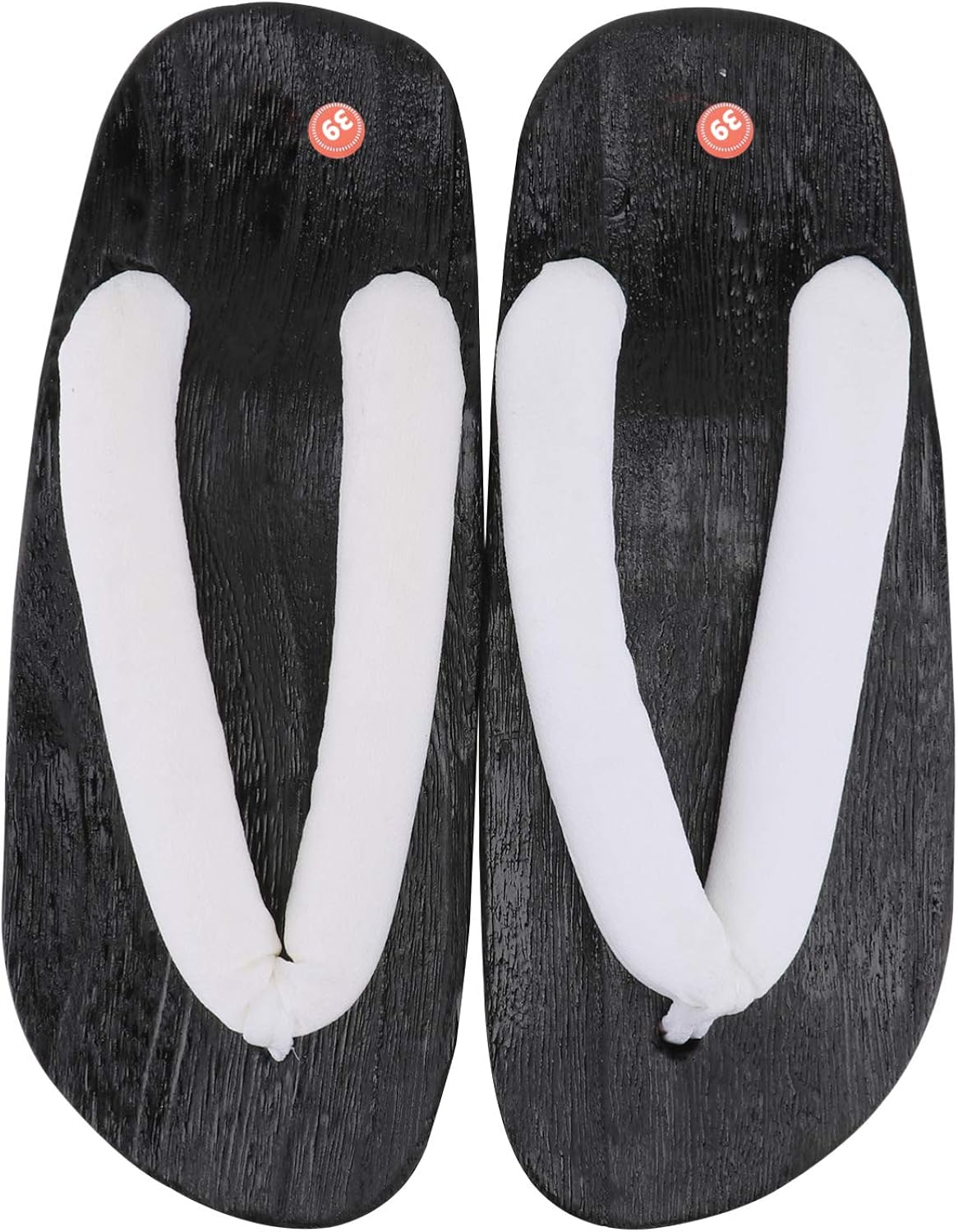 Happyyami 1 Pair Men Wooden Japanese Sandals Traditional Clog Sandals