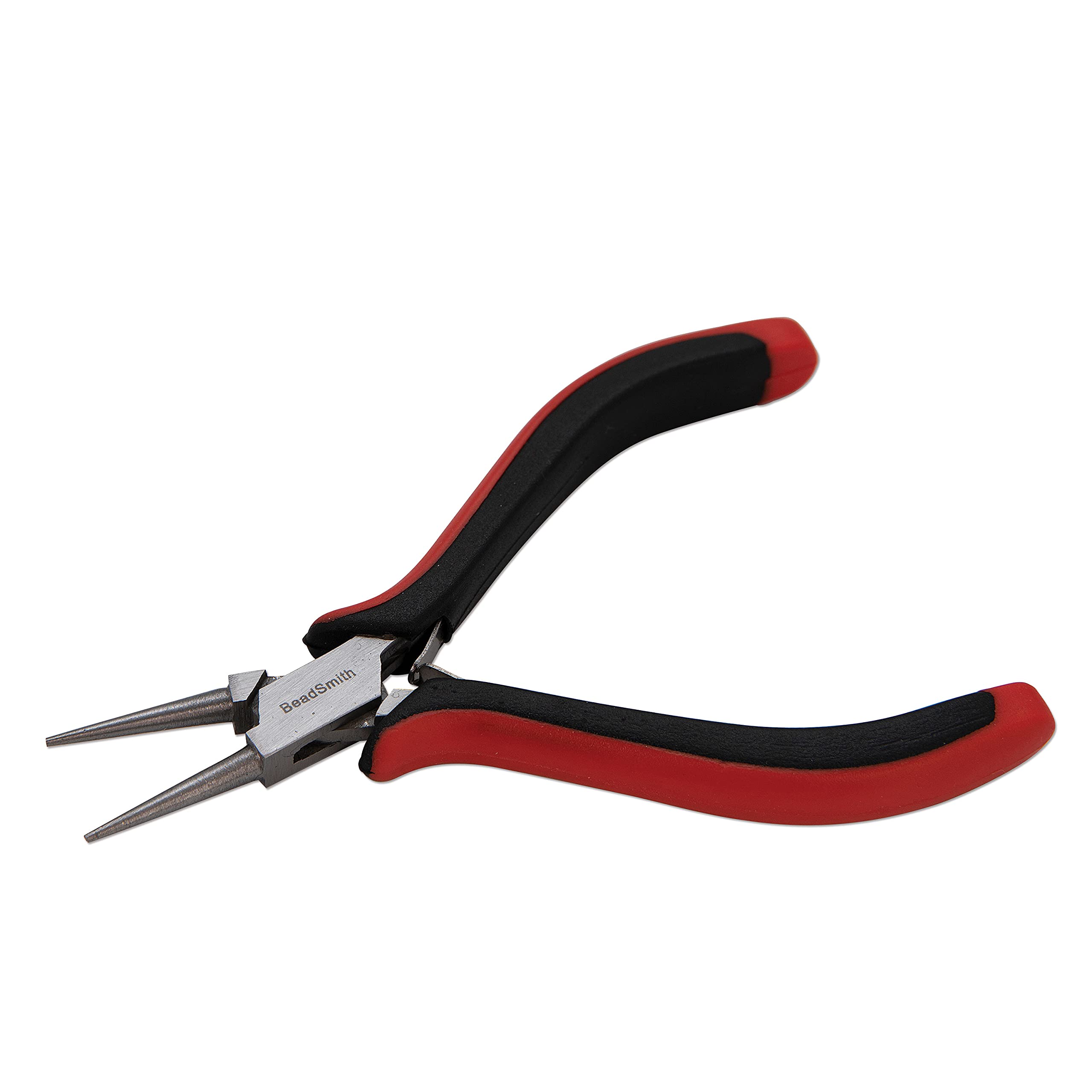The Beadsmith Round Nose Pliers – Fine Tips – 5 inches (127mm) – Ergonomic Handle with Double Leaf Springs – Jewelry Making Tool for Creating Bracelets, Earrings and Necklaces