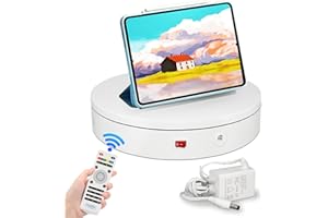Remote Control Motorized Rotating Display Stand for Photography Products, 360 Turner Cup Electric Turntable, Spinning Glitter