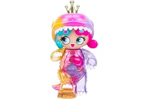 XOX KWEENIE Deluxe Kween of Rawr 11" Mega Size Figure with Deluxe Finishes and Cool Dinosaur Shaker Fillings, 250% Larger Than Regular Sized Kweenie Figs, Includes Display Case & Collector Card