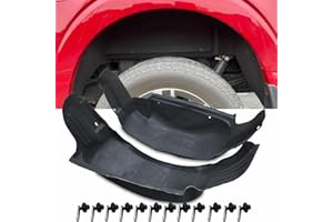 ANMOSVO Liners Wheel Well Guard for Ford F150 2021 2022 2023 2024 - ANMOSVO Rear Wheel Well Guards for Ford F150 Exterior Accessories 2pcs (Not Fit Raptor)