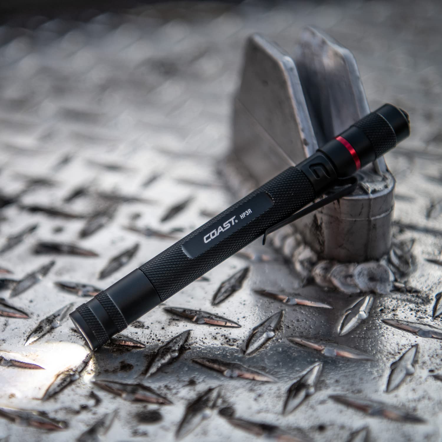 Coast HP3R 500 Lumen Rechargeable LED Penlight with Twist Focus, Orange