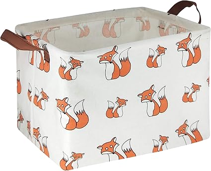 HIYAGON Rechteckige Aufbewahrungsboxen, Stoff-Aufbewahrungskorb