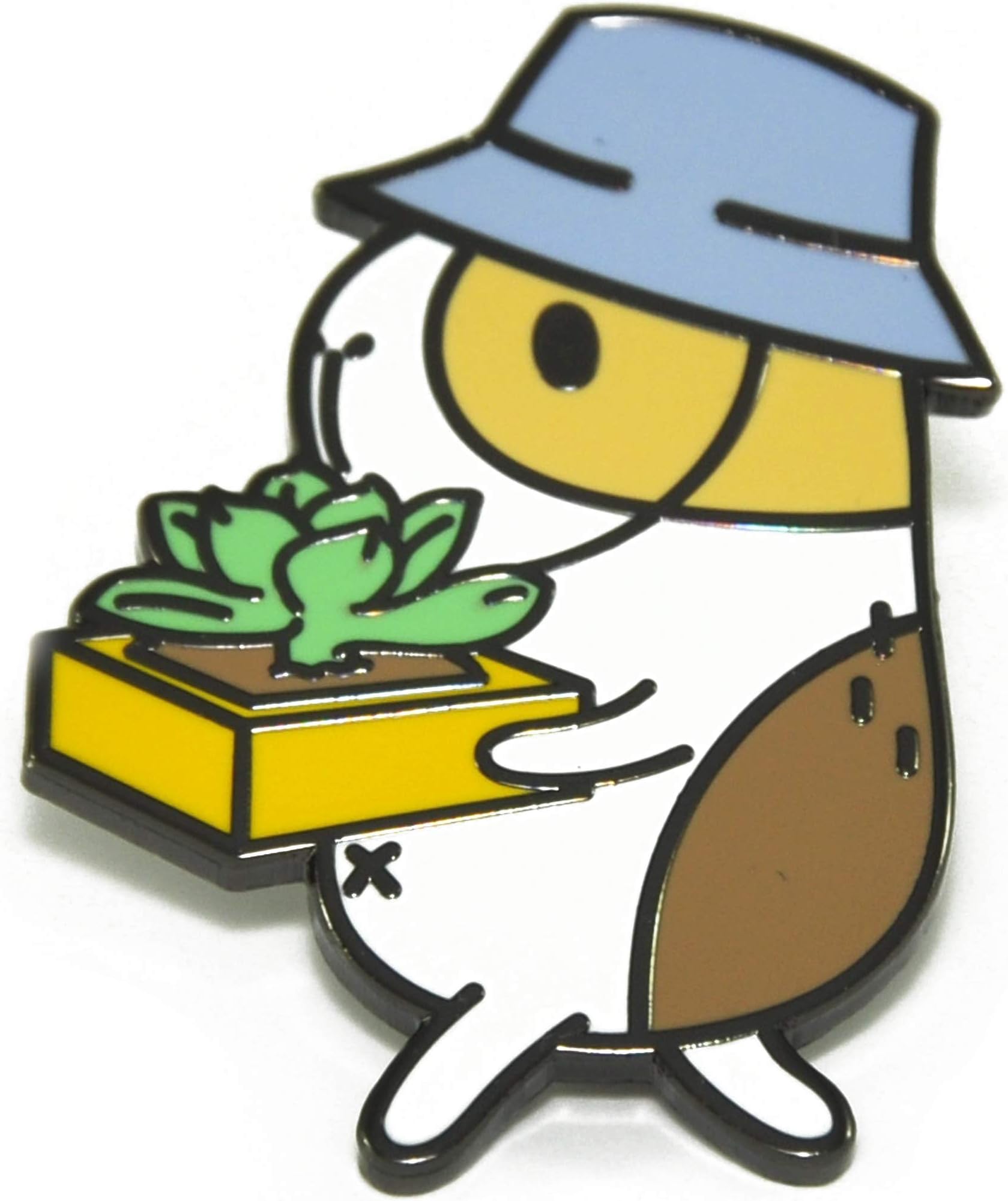 Guinea Pig Succulent Gardener Enamel Pin