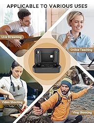 maxtopfit Wireless Lavalier Microphones for iPhone