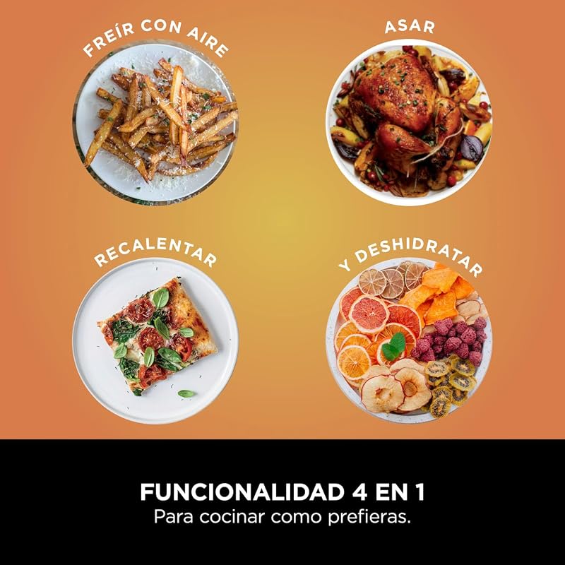 Air Fryer PRO, Freidora de Aire, 4,7L, Cesta Individual, Negro — foto 7 de 8