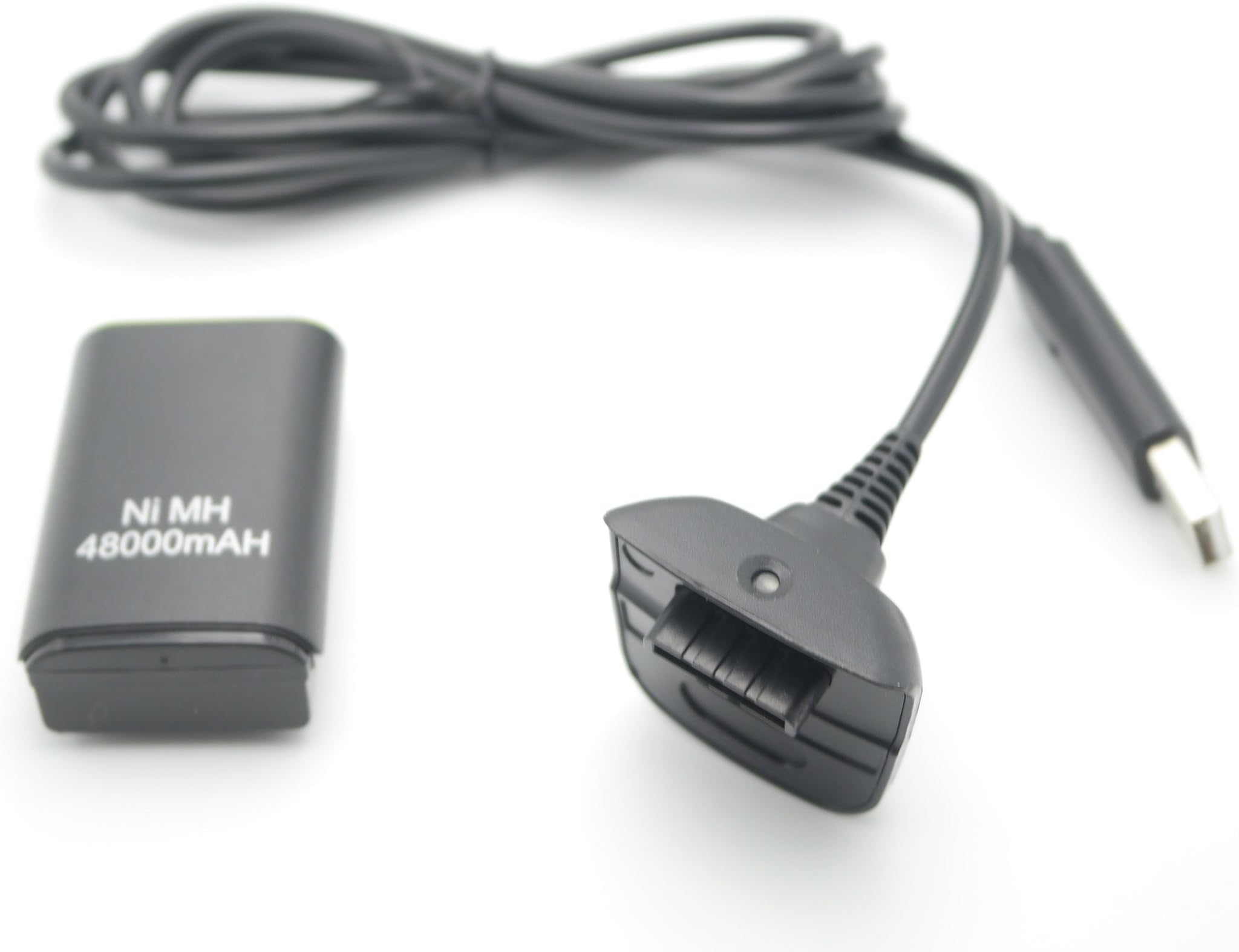 Tolin Charger Kit and Play + Rechargeable Battery for Xbox 360 Slim