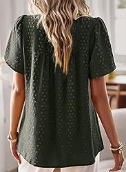 Falechay Blouses for Women Fashion 2025 Hook Flower