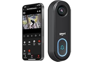 Geeni Video Doorbell | HD 1080p Video Quality, Weather-Resistant, 2-Way Audio | Motion Detection and Alerts | Easy Installati