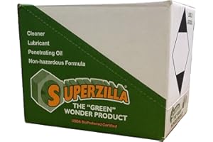 SUPERZILLA, THE "GREEN" WONDER PRODUCT Superzilla - Powerful All-Purpose Cleaner and Lubricator – “The Green Wonder Product” – Case of Aerosol Cans