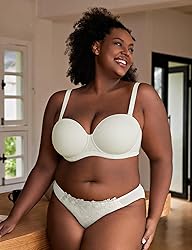 Wingslove Women's Strapless Full Figure Bra