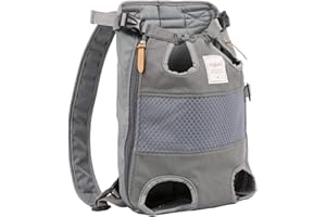 JRANTER Dog Carrier Backpack - Legs Out Front - Facing Pet Carrier Backpack for Small Medium Large Dogs, Airline Approved Handsa - Canvas Mesh Free Cat Travel Bag
