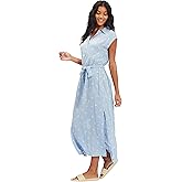 Billabong Womens Lovely Ways Button Front Midi Dress