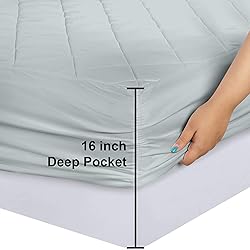 Utopia Bedding Quilted Fitted Mattress Pad, Twin