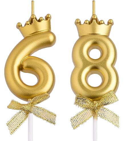 Gold-Glitzer Konfetti Mit Der Zahl 68 – 200 Stück Für Den Perfekten 68. Geburtstag Oder Jubiläum