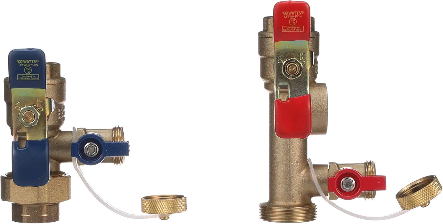Watts Tankless Water Heater Service Valve Kit - Pipe Fittings - 