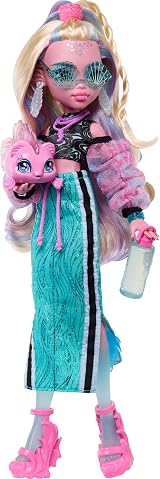 Monster High Lagoona Blue Doll with Pet Neptuna Piranha Accessories view 3