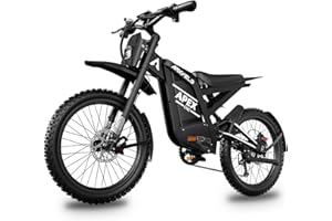 Arkveld Electric-Dirt-Bike for Adults-Mountain-Motorcycle with 1536Wh Battery 32AH, Max 37 MPH and 80Miles Range E-Bike, Peak 3000W Brushless Motor, 25Inch Fat Tire and Front Fork Suspension