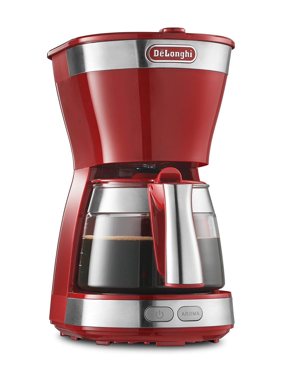 Amazon Co Jp デロンギ Delonghi ドリップコーヒーメーカー レッド アクティブシリーズ 5杯用 Icm111j R ホーム キッチン