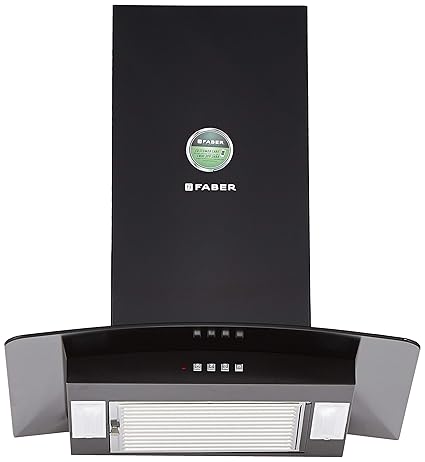 Faber 60 Cm 1000 M3/Hr Chimney (Hood Pretty 60, 1 Baffle Filter, Glass)