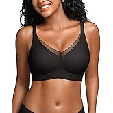 DEANGELMON Seamless Bras for Women No Underwire Supportive T Shirt Bra