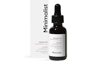 Minimalist 2% Salicylic Acid Serum For Acne, Blackhead & Open Pores | Reduces Excess Oil & Bumpy Texture | BHA Liquid Exfoliant for Acne Prone & Oily Skin | For Women & Men | 1 Fl Oz/30ml