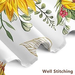 AWERT Vibrant Sunflower Shower Curtain for