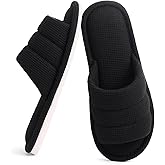 Shevalues Summer House Slippers for Women Men Breathable Waffle Indoor Slippers Slip-on Open Toe Home Shoes